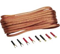 SinusLive Jeu de câbles pour haut-parleurs HiFi auto 2 x 1.5 mm² 10.00 m avec fiche mâle