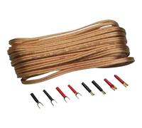 Sinuslive Jeu de câbles pour haut-parleurs HiFi auto 2 x 2.5 mm² 10.00 m doré,