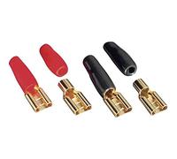 Sinuslive Jeu de fiches pour Haut-parleurs HiFi Auto 1 x 6 mm² doré