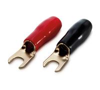 Sinuslive KSI 10 Cosse à Fourche 10 mm² Ø du Trou=5 mm partiellement isolé Noir, Rouge 10 pc(s)