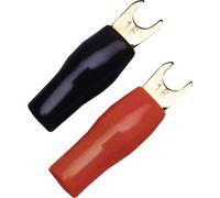 Sinuslive KSI 16 Cosse à fourche 16 mm² Ø du trou=5 mm partiellement isolé noir, rouge 10 pc(s)