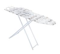 Sinuyie Planche à repasser de taille normale avec housse résistante à la chaleur, cadre en métal robuste, table à repasser extensible, pliable, support de fer antidérapant avec repose-pied (106,7 x 30