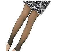 Sinye Collants en molleton chauds translucides,Collants doublés en polaire chaud pour femme - Collants thermiques d'hiver (Noir B, 220g)