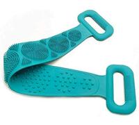 Sinye Exfoliant pour Le Dos en Silicone, Douche pour Le Bain Brosse en Silicone pour Le Corps Ceinture de Bain Brosse pour Le Dos Exfoliant Lavage de la Ceinture Nettoyer (Vert)