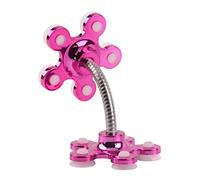 Sinye Support de téléphone Double Face à Angles Multiples Rotatif Support de Support de Tasse de Support de Fleurs Support d'aspiration portative de 360 degrés (Rose Rouge)