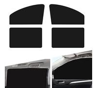 Sinytuto 4 PCS Car Side Window Sunshade, Sun Protection Heat Insulation Cooling Elastic Front Rear Window Sunshade Net, Multi-Functional Decorative Accessory, Compatible with Most Car Models (Black)