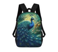 sinyumoney 17inch Bird Paradise 2 Sac À Dos Scolaire Imprimé 3D Pour Enfants, Sac D'école Tendance Et Décontracté Pour Garçons, Élèves Du Primaire Et Du Collège