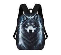 sinyumoney 17inch Black Fox Sac À Dos Scolaire Imprimé 3D Pour Enfants, Sac D'école Tendance Et Décontracté Pour Garçons, Élèves Du Primaire Et Du Collège