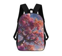 sinyumoney 17inch Colorful Blossoming Tree Sky Sac À Dos Scolaire Imprimé 3D Pour Enfants, Sac D'école Tendance Et Décontracté Pour Garçons, Élèves Du Primaire Et Du Collège