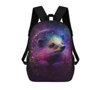 sinyumoney 17inch Colorful Hedgehog Art Print Sac À Dos Scolaire Imprimé 3D Pour Enfants, Sac D'école Tendance Et Décontracté Pour Garçons, Élèves Du Primaire Et Du Collège