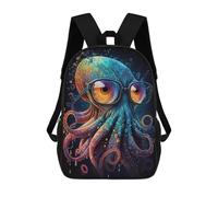 sinyumoney 17inch Colorful Octopus Art Print-7 Sac À Dos Scolaire Imprimé 3D Pour Enfants, Sac D'école Tendance Et Décontracté Pour Garçons, Élèves Du Primaire Et Du Collège
