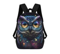 sinyumoney 17inch Colorful Owl Art Print-1 Sac À Dos Scolaire Imprimé 3D Pour Enfants, Sac D'école Tendance Et Décontracté Pour Garçons, Élèves Du Primaire Et Du Collège