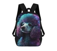 sinyumoney 17inch Cosmic Poodle Art Print-13 Sac À Dos Scolaire Imprimé 3D Pour Enfants, Sac D'école Tendance Et Décontracté Pour Garçons, Élèves Du Primaire Et Du Collège