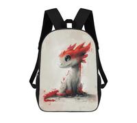 sinyumoney 17inch Cute Fantasy Dragon Art Print-1 Sac À Dos Scolaire Imprimé 3D Pour Enfants, Sac D'école Tendance Et Décontracté Pour Garçons, Élèves Du Primaire Et Du Collège