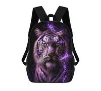 sinyumoney 17inch Electric Tiger Energy Art Print Sac À Dos Scolaire Imprimé 3D Pour Enfants, Sac D'école Tendance Et Décontracté Pour Garçons, Élèves Du Primaire Et Du Collège
