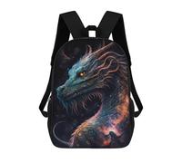 sinyumoney 17inch Galactic Dragon Art Print -1 Sac À Dos Scolaire Imprimé 3D Pour Enfants, Sac D'école Tendance Et Décontracté Pour Garçons, Élèves Du Primaire Et Du Collège