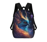 sinyumoney 17inch Galactic Phoenix Art Print -4 Sac À Dos Scolaire Imprimé 3D Pour Enfants, Sac D'école Tendance Et Décontracté Pour Garçons, Élèves Du Primaire Et Du Collège