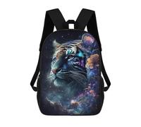 sinyumoney 17inch Galactic Tiger Fantasy Art Sac À Dos Scolaire Imprimé 3D Pour Enfants, Sac D'école Tendance Et Décontracté Pour Garçons, Élèves Du Primaire Et Du Collège
