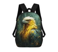 sinyumoney 17inch Golden Eagle Art Print-1 Sac À Dos Scolaire Imprimé 3D Pour Enfants, Sac D'école Tendance Et Décontracté Pour Garçons, Élèves Du Primaire Et Du Collège