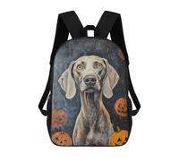 sinyumoney 17inch Halloween Dog Art Print-4 Sac À Dos Scolaire Imprimé 3D Pour Enfants, Sac D'école Tendance Et Décontracté Pour Garçons, Élèves Du Primaire Et Du Collège