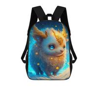 sinyumoney 17inch Magical Fantasy Creature Art Print -2 Sac À Dos Scolaire Imprimé 3D Pour Enfants, Sac D'école Tendance Et Décontracté Pour Garçons, Élèves Du Primaire Et Du Collège
