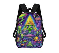 sinyumoney 17inch Mushroom Fantasy-1 Sac À Dos Scolaire Imprimé 3D Pour Enfants, Sac D'école Tendance Et Décontracté Pour Garçons, Élèves Du Primaire Et Du Collège