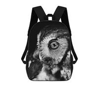 sinyumoney 17inch Owl with Galaxy Sac À Dos Scolaire Imprimé 3D Pour Enfants, Sac D'école Tendance Et Décontracté Pour Garçons, Élèves Du Primaire Et Du Collège