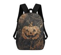sinyumoney 17inch Rustic Halloween Pumpkin Decor Sac À Dos Scolaire Imprimé 3D Pour Enfants, Sac D'école Tendance Et Décontracté Pour Garçons, Élèves Du Primaire Et Du Collège
