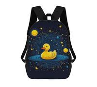 sinyumoney 17inch Space Duck Goose Sac À Dos Scolaire Imprimé 3D Pour Enfants, Sac D'école Tendance Et Décontracté Pour Garçons, Élèves Du Primaire Et Du Collège
