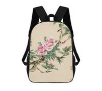 sinyumoney 2 Sacs À Dos Birds And Flowers Sac À Dos Scolaire Pour Enfants, Sac D'école Imprimé En 3D Pour Garçons, Élèves Du Primaire Et Du Collège 17inch