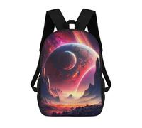 sinyumoney 2 Sacs À Dos Brilliant Cosmos Sunset Sac À Dos Scolaire Pour Enfants, Sac D'école Imprimé En 3D Pour Garçons, Élèves Du Primaire Et Du Collège 17inch