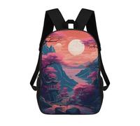 sinyumoney 2 Sacs À Dos Fantasy Nature Japan 04 Sac À Dos Scolaire Pour Enfants, Sac D'école Imprimé En 3D Pour Garçons, Élèves Du Primaire Et Du Collège 17inch