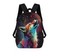 sinyumoney 2 Sacs À Dos Fox Howl Animal Sac À Dos Scolaire Pour Enfants, Sac D'école Imprimé En 3D Pour Garçons, Élèves Du Primaire Et Du Collège 17inch