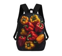 sinyumoney 2 Sacs À Dos Fresh Bell Peppers Sac À Dos Scolaire Pour Enfants, Sac D'école Imprimé En 3D Pour Garçons, Élèves Du Primaire Et Du Collège 17inch