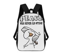 sinyumoney 2 Sacs À Dos Funny Duck Sac À Dos Scolaire Pour Enfants, Sac D'école Imprimé En 3D Pour Garçons, Élèves Du Primaire Et Du Collège 17inch