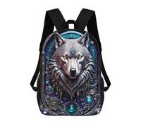 sinyumoney 2 Sacs À Dos Galactic Wolf Chronicles Sac À Dos Scolaire Pour Enfants, Sac D'école Imprimé En 3D Pour Garçons, Élèves Du Primaire Et Du Collège 17inch