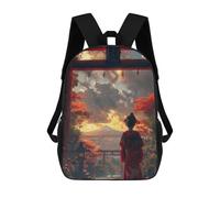 sinyumoney 2 Sacs À Dos Geisha View Torii And Fuji Sac À Dos Scolaire Pour Enfants, Sac D'école Imprimé En 3D Pour Garçons, Élèves Du Primaire Et Du Collège 17inch