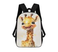 sinyumoney 2 Sacs À Dos Giraffe Watercolors Sac À Dos Scolaire Pour Enfants, Sac D'école Imprimé En 3D Pour Garçons, Élèves Du Primaire Et Du Collège 17inch