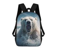 sinyumoney 2 Sacs À Dos Polar Bear Sac À Dos Scolaire Pour Enfants, Sac D'école Imprimé En 3D Pour Garçons, Élèves Du Primaire Et Du Collège 17inch