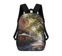 sinyumoney 2 Sacs À Dos Savannah Charm USA Sac À Dos Scolaire Pour Enfants, Sac D'école Imprimé En 3D Pour Garçons, Élèves Du Primaire Et Du Collège 17inch