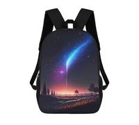 sinyumoney 2 Sacs À Dos Shooting Star Night Sky Sac À Dos Scolaire Pour Enfants, Sac D'école Imprimé En 3D Pour Garçons, Élèves Du Primaire Et Du Collège 17inch