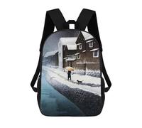 sinyumoney 2 Sacs À Dos Snow at Handa Sac À Dos Scolaire Pour Enfants, Sac D'école Imprimé En 3D Pour Garçons, Élèves Du Primaire Et Du Collège 17inch