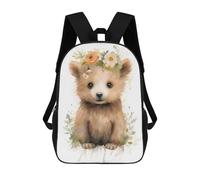 sinyumoney 2 Sacs À Dos Watercolor Baby Bear Art Sac À Dos Scolaire Pour Enfants, Sac D'école Imprimé En 3D Pour Garçons, Élèves Du Primaire Et Du Collège 17inch