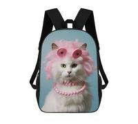 sinyumoney A Cat with Curly Hair Sacs À Dos Scolaires Pour Enfants, Sac D'école Imprimé En 3D Pour Garçons, Élèves Du Primaire Et Du Collège 17inch