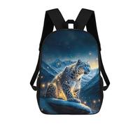 sinyumoney A Snow Leopard Sac À Dos Enfant, Sac D'école, Sac À Dos Imprimé 3D Avec Motif De Dessin Animé, Grande Capacité, Pour Garçons Et Filles 17inch