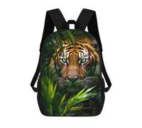 sinyumoney A Tiger in Jungle Sac À Dos Scolaire Pour Enfants, Imprimé En 3D, Sac À Dos Tendance Pour Garçons, Élèves Du Primaire Et Du Collège 17inch