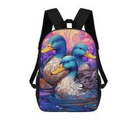 sinyumoney A Trio of Ducks Sac À Dos Scolaire Imprimé En 3D, Sac À Dos Décontracté Pour Enfants, Sac D'école Imprimé En 3D Pour Garçons, Primaire Et Collège 17inch