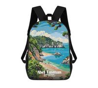 sinyumoney Abel Tasman National Park Sacs À Dos Scolaires Pour Enfants, Sac D'école Imprimé En 3D Pour Garçons, Élèves Du Primaire Et Du Collège 17inch