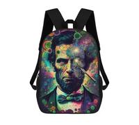 sinyumoney Abraham Lincoln Vision Sac À Dos Scolaire Pour Enfants, Imprimé En 3D, Pour Garçons, Élèves Du Primaire Et Du Collège 17inch