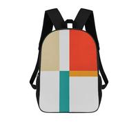 sinyumoney Abstract And Geometric 8 Sac À Dos Scolaire Pour Adolescents, Imprimé En 3D, Ajustable, À Poches Tendance, Pour Enfants, Garçons, Filles, Étudiants Et Adolescents 17inch